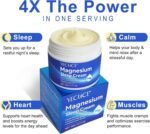 Magnesium Cream for Sleep, Topical Magnesium Cream for Restless Legs Syndrome Relief, with Magnesium Chloride, Calm Magnesium Oil Butter Balm for Leg Cramps & Muscle Pain - 90g - Image 4