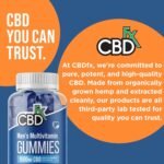 CBDfx 1500mg CBD High Strength Men's Multivitamin Gummies, Vitamins A, C, D3, E, B6, B12, Zinc, Biotin, Iodine, 60 Gummies (30 Days) - Image 3