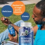 CBDfx 1500mg CBD High Strength Men's Multivitamin Gummies, Vitamins A, C, D3, E, B6, B12, Zinc, Biotin, Iodine, 60 Gummies (30 Days) - Image 4