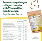Vegan Collagen with Biotin, Lysine, Bamboo Silica, Zinc, Vitamin C, E & A. Collagen Supplements for Women 2 Months Supply. for Hair, Nails, Joints & Bones. - Image 3