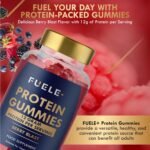 Whey Protein Gummies - Mixed Berry Flavour, 12g High Protein per Serving - Protein Powder Alternative, No Added Sugar, Vegetarian, Convenient Whey Protein Supplement, Muscle Recovery - Image 3