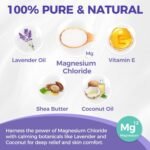 Magnesium Cream, Magnesium Cream for Sleep, Natural Magnesium Butter with Magnesium Chloride for Leg Cramps, Muscle Pain Relief & Deep Nighttime Relaxation (100g) - Image 4
