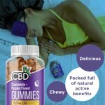 CBDfx 1500mg High Strength Vegan Sleep CBD Gummies, 10mg Each of Chamomile, Passionflower and Lemon Balm /25mg CBD per Gummy 60x Bottle (30 Days) - Image 4