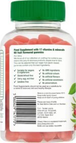Chewy Vites Men Multivitamin Advance, 60 Multivitamin Gummies, 17 Essential Nutrients for Men with Vitamins B6, B12, Iodine & Lycopene, 1 Month Supply, Real Fruit Juice, Vegan, Berries Flavour - Image 3