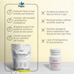 Physis Prebiotics with Probiotics | Gut Health & Digestion | Diarrhoea & Constipation Relief | 90 Vegan Capsules | 3 Month Supply | FOS Fibre Supplement | Lactobacillus Acidophilus - Image 5