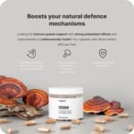 Vilgain Reishi – Immune System Booster & Heart Health Support, High-Potency Reishi Mushroom Extract with 50% Polysaccharides, Antioxidant-Rich Formula for Cholesterol Balance, 90 Vegan Capsules - Image 3