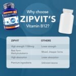 Zipvit Vitamin B12 Tablets High Strength 1100mcg, 1 Year Supply, Pure Methylcobalamin, 360 Vegan Tablets, Reduces Tiredness, Supports Energy and Immunity - Image 4