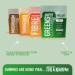 Super Greens Gummies | 8 Botanicals Blend with Antioxidants & Gut-Friendly Probiotics | Added Probiotics + Fiber for Gut Health | 60 Gummies | Alternative to Super Greens Powder - Image 4
