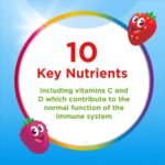 Centrum MultiGummies, Immunity Support, gummy multivitamins for kids with Mixed Berry, Natural Fruit Flavour, Includes key vitamins C and D, 30 Chewable Gummies - Image 4