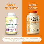 Vitamin D3 K2 (MK7) 100ug - 6 Month’s Supply - High Strength 180 Tablets - Premium Vegetarian Tablets - Suitable for Vegetarian - Vitamin D3, 4000iu & K2 - Made in UK - Image 3