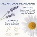 Feather & Down Sleeping Bag Gift Set (luxury eye mask, sleep balm, pillow spray and shower cream) - with calming lavender & chamomile essential oils. Vegan Friendly & Cruelty Free. - Image 3