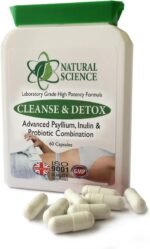 Powerful & Gentle Colon & Bowel Cleanse + Probiotic Support - Psyllium, Inulin, Probiotics - 3 Billion Friendly Bacteria - 60 Vegan Capsules Made in UK - Image 3