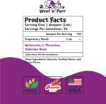 Dog Melatonin - Melatonin for Dogs - Dog Sleep Aid - Sleep Aid for Dogs - Melatonin for Dogs Sleep - Dog Calming - Calming for Dogs - Dog Calming Treats - Dog Anxiety Relief - 1 fl oz: Bacon Flavor - Image 3