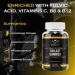 Gym Guru® Shilajit Gummies (UK Manufactured) – Strength, Energy & Vitality Support Supplement for Male Performance – 14,000mg Shilajit Per Serving – Sugar Free, Vegan – 60 Gummies - Image 4