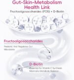 Biotin and Collagen Supplements for Women, Hydrolyzed Bovine Marine Collagen Peptides, Type 1 2 3 4 5 Multi Collagen Glow up for Hair Growth, Joints, Halal Liquid Drink, Travel 30 sachets (300ml) - Image 3