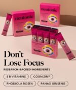 Neutonic Nootropic Focus Blend Powder | Wild Berry 16 Sticks | Caffeine Free, Zero Sugar | Support Memory, Mental Clarity, Cognitive Function | Boost Focus, Energy, Brain Health - Image 3