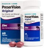 PreserVision Original by Bausch + Lomb, Eye Vitamin and Mineral Food Supplement, Zinc, Copper and Vitamin C, E and A, Two Eye Supplement Soft Gel Capsules per Day - Image 3