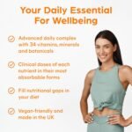 Purolabs Multivitamins & Minerals Supplement - 34 Essential Nutrients - Daily Multivitamin Tablets for Men & Women - 60 Vegan Capsules - Made in The UK - Image 4