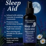 Strathheaven Wellness Sleep Aid Pillow Spray, Lavender & Chamomile, 100ml, Vegan, Non-Staining - Image 3