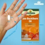 Natures Aid Sea Buckthorn Oil 500mg – Omega-7 High Strength – Supports Skin, Immune & Heart Health – Antioxidant Vegan Supplement – Non-GMO, Gluten-Free – 60 Softgels - Image 4