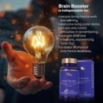 Blue Nature Brain Booster: Premium Cognitive Support - Magnesium, B6, Ginseng & Vitamin D Blend for Mental Clarity, Focus & Stress Relief- 40 Vegetarian Capsules - Image 5