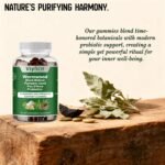 Black Walnut Wormwood Parasite Cleanse - Gut Cleanse & Digestive Health with Pumpkin Seed - Herbal Supplement for Gut Detox Cleanse and Digestive Well-Being - Alcohol-Free & Gut-Friendly - 60 Gummies - Image 4