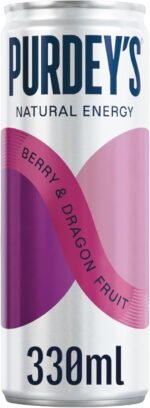 Purdey's Natural Energy Berry & Dragon fruit 330ml Can (Pack of 12) - Image 4
