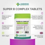 Lindens - Super B Complex Tablets - 90 Pack - UK Made - 3 Months Supply with a Full Spectrum of B Vitamins and Vitamin C - Reduces Tiredness and Fatigue - Letterbox Friendly, Vegan - Image 4