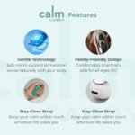 Glowco CalmCarry Sleep Aid Device I Handheld Microcurrent Relaxation Tool, Supports Calm, Focus & Gentle Relief, USB Rechargeable, Portable Wellness Device for Adults & Kids | Gray Calm Carry - Image 4