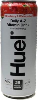 Huel Daily A–Z Vitamins Energy Drink, Variety Flavor Sparkling Multivitamin, No Sugar 26 Vitamins, 100mg Natural Caffeine, 925mg Electrolytes | Low Calorie Vegan (Pack 24, Mix Assorted) - Image 4
