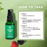 Vitality CBD Drops, Spray in MCT Oil 4800 mg, Berry, 30 ml, NO THC - Image 4