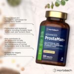 ProstaMan+ Supplement for Men | Complex Formula with Pumpkin Seed, Nettle Leaf, Vitamin B2, Zinc and Turmeric Root | 120 Vegan Tablets | by Horbaach - Image 3