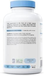 Osavi Magnesium Citrate + B6, 375 mg + 4.2 mg – 180 Vegan Capsules | Supports Energy, Muscle Function & Nervous System | Magnesium Citrate with Vitamin B6 for Stress Relief & Vitality - Image 3
