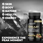 Pure Himilayan Shilajit enriched with Ashwagandha,Sea Moss,Black Seed Oil & Rhodiola Rosea, High Strength 23500 mg Shilajit Complex Capsules with 2 Months Supply for Both Men and Women - Image 5
