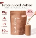 Protein Iced Coffee | 19g Protein & 80mg Caffeine per Serving | Only 97Kcal | Low Calorie + High Protein | Whey Protein & Pea Protein Isolate Blend + Digestive Enzymes | Café Frappé | Free Soul - Image 3