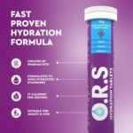 O.R.S Electrolytes Tablets for Reducing Dehydration | Oral Hydration Salts Tablet for Travel, Sports, Fasting & Recovery | Vegan, Gluten-Free & Low-Calorie Electrolyte Replacement Drink, Blackcurrant - Image 3