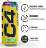 C4 Performance Energy Drinks Cosmic Rainbow 500ml (12 pack) | Sugar Free Energy Drink with 160mg Caffeine, 250mg Betaine, 1050mg Taurine | Low Calorie Fizzy Drinks for On the Go Energy and Focus - Image 3