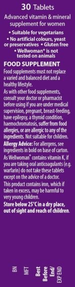 Vitabiotics Sport Multivitamin and Supplements Tablets for Women, Wellwoman - Image 3