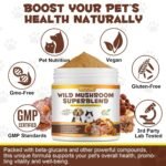 Mushroom Powder for Dogs & Cats,Natural Pet Supplement Mushroom Powder Support Gut Digestion,Boosting Immunity, Heart, Brain,Easy To Absorbed,Bacon Flavor - 4.23 oz(120g) - Image 4