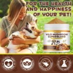 Mushroom Powder for Dogs & Cats,Natural Pet Supplement Mushroom Powder Support Gut Digestion,Boosting Immunity, Heart, Brain,Easy To Absorbed,Bacon Flavor - 4.23 oz(120g) - Image 5