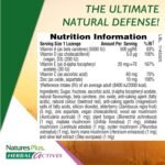 NaturesPlus Herbal Actives Immune Zinc Lozenges, Cherry Flavour - Chewable Zinc and Vitamin C Tablets with Olive Leaf, Elderberry and Vitamin D3 - Vegan, Gluten Free - 60 Chewables - Image 3