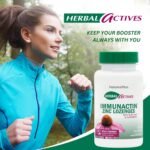 NaturesPlus Herbal Actives Immune Zinc Lozenges, Cherry Flavour - Chewable Zinc and Vitamin C Tablets with Olive Leaf, Elderberry and Vitamin D3 - Vegan, Gluten Free - 60 Chewables - Image 4