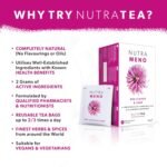 Nutra Tea NUTRAMENO - Menopause Tea | Red Clover Tea - Perimenopause Relief For Women. Includes Red Clover, Sage & Shatavari Root - 20 Individual Wrapped Bags - Herbal Infusion (1 Pack) - Image 4