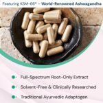 Earth's Secret KSM-66® Ashwagandha Capsules 300mg - Full-Spectrum Root Extract - Supports Calm, Emotional Balance, Mental Focus, Restful Sleep - Made in UK - 2 Month Supply - 60 Vegan Capsules - Image 5
