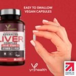 Vegan Liver Support Supplement - Liver Tablets with Vitamin C, Acai, Ginger Root, Turmeric- 30 Day Liver Detox Capsules, Cleanse & Support Men & Women - Made in The UK by YrHealth - Image 5