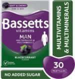 Bassetts Vitamins Man Multivitamins & Multiminerals Blackcurrant Flavour 30 Gummy Pastilles - Image 3