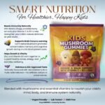 Kids Mushroom Gummies for Children – Lion’s Mane, Reishi, Chaga, Elderberry, Vitamin C, Zinc & D3 – Immune & Cognitive Support – Sugar Free – Vegan – 60 Gummies - Image 3