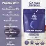 Dream Blend 10X Strength - Sleep Supplement with Organic Reishi Mushroom, Reishi Spores, Chaga & He Shou Wu, Sleep Aid - HIGH Potency 10:1 Extract - 100 Servings (100g) - Image 3