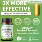 Berberine High Strength Supplement 5125mg | 90 Capsules One-Per-Day 3-Month Supply| 98% Pure Berberine HCL Capsules | Enhanced with Ceylon Cinnamon & Black Pepper | Zero Additives - Lab Tested - Image 3