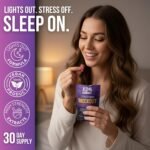 Sleep Gummies for Adults – Valerian Root 500mg, Ashwagandha, Lemon Balm & Chamomile – Natural Sleep Support - Mixed Flavours – Vegan Friendly – 60 K.O. GUMMIES - Image 4